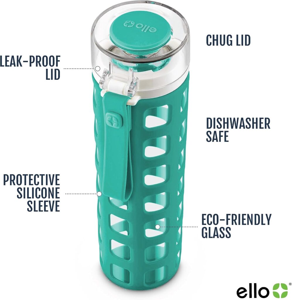 
Ello Syndicate 20oz Reusable Glass Water Bottle